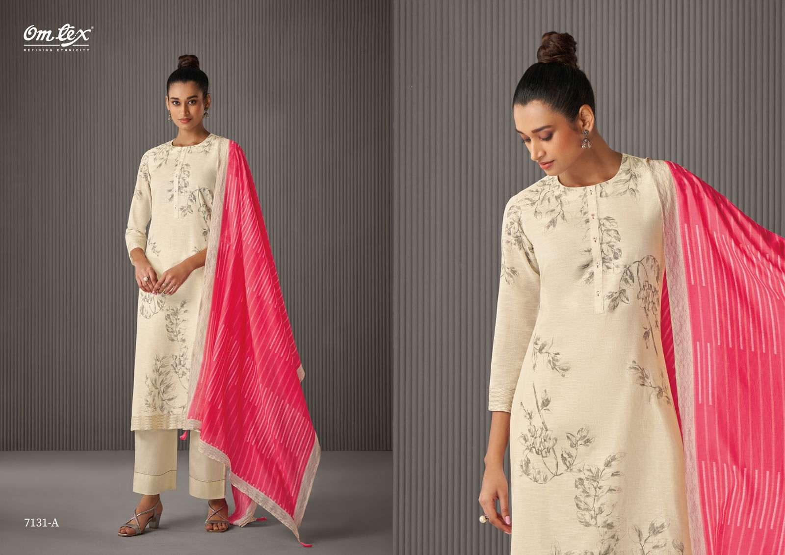 Nimrani By Omtex Linen Cotton Printed Salwar Kameez Suppliers In India